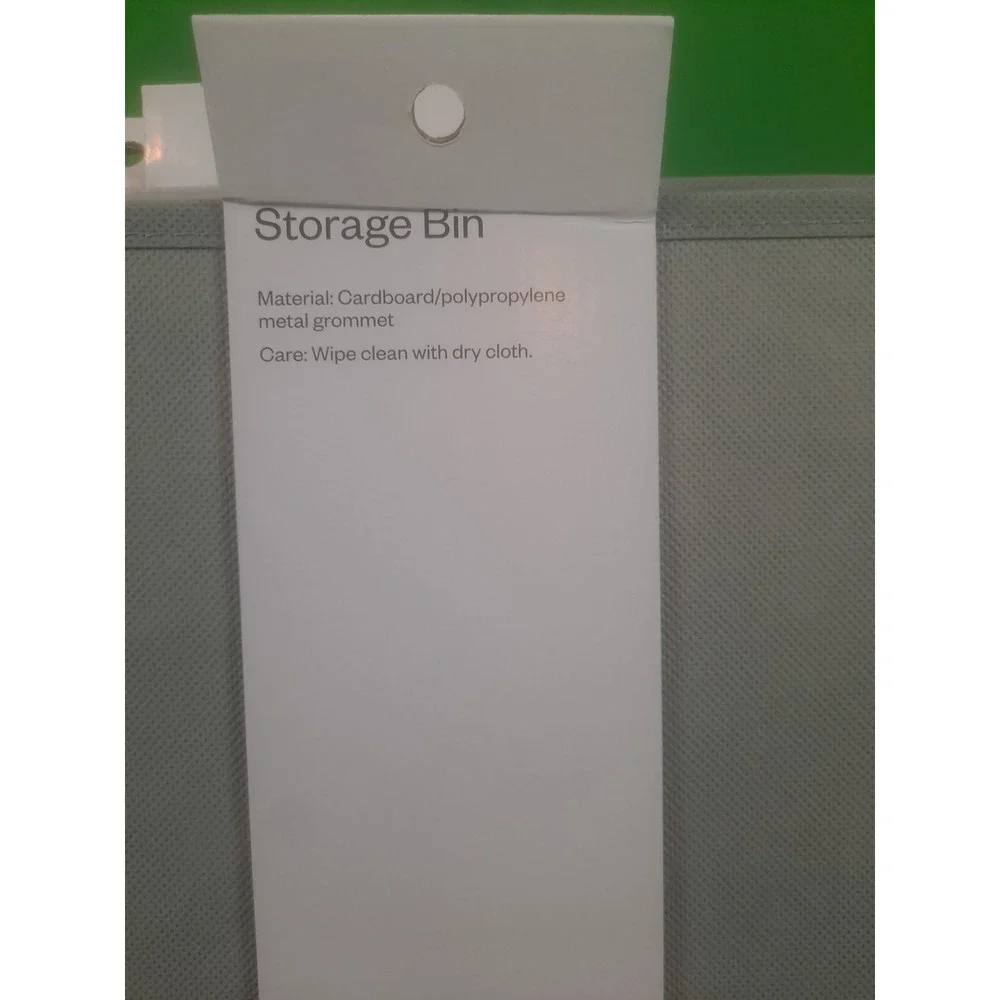 NIP Set Of 6 Room Essentials Storage Bin Grey 11 x 10.5 x‎ 10.5